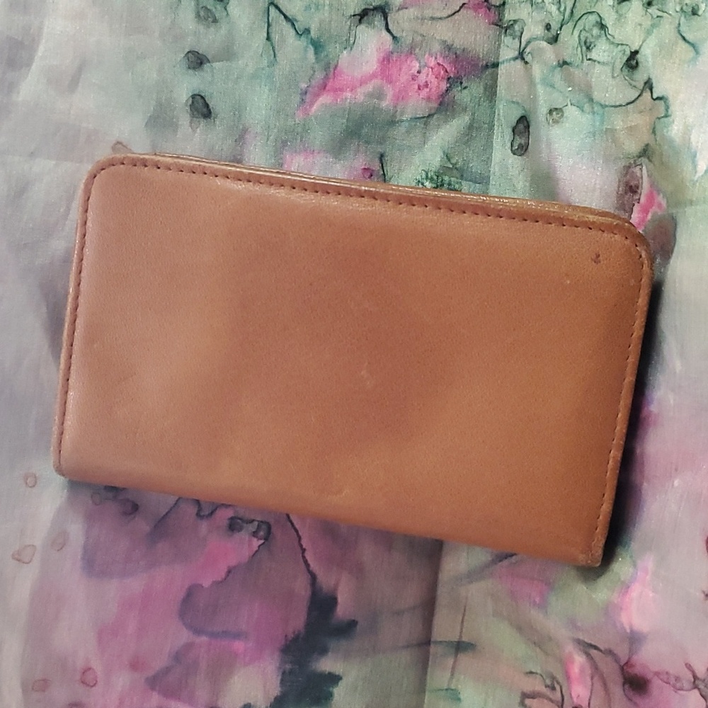 [Buxton] Brown Cowhide Double Sided Wallet